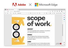 Adobe Acrobat Microsoft Edge, integration