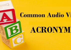 corporate AV, AV equipment purchase, audio visual acronyms