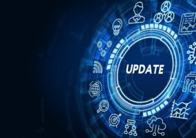 Business, Technology, Internet and network concept. Update software computer program upgrade