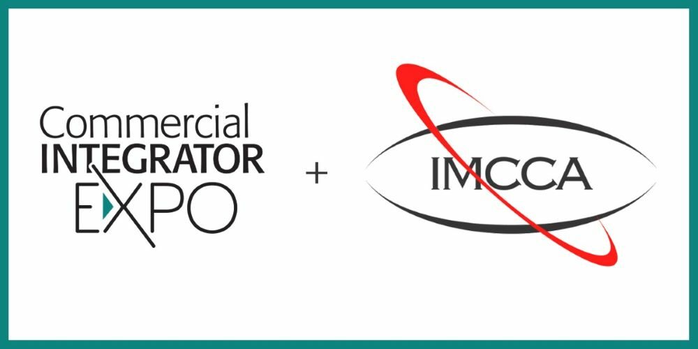 Commercial Integrator Expo logo and IMCCA logo