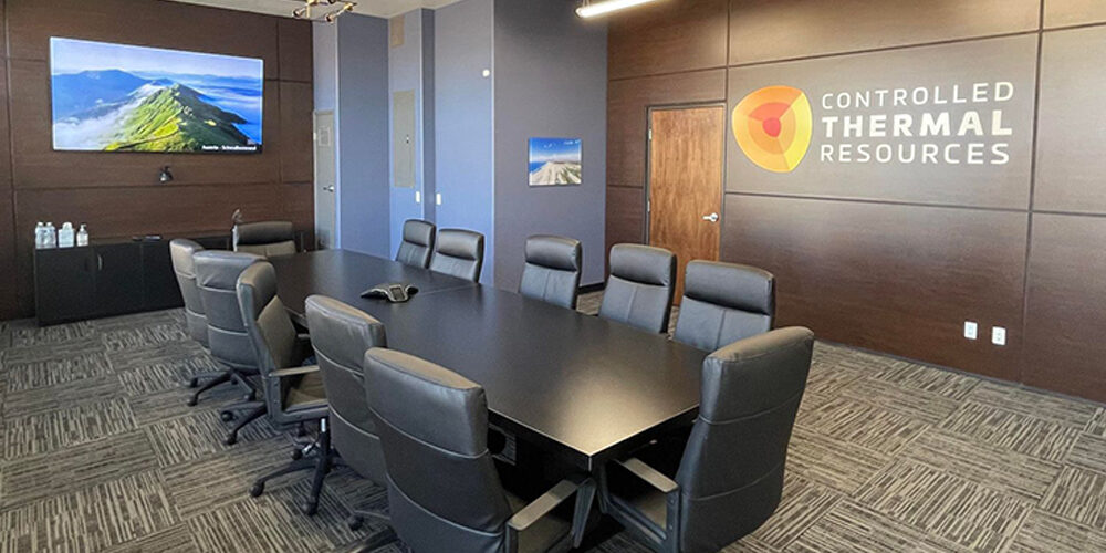 Controlled Thermal Resources Conference Room with Konftel video conferencing tech