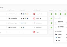 Cycode Application Security Orchestration and Correlation (ASOC) dashboard