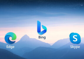 edge bing skype icons