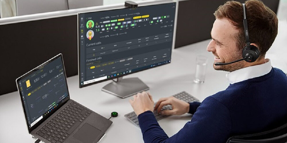 Jabra Engage AI contact center headset