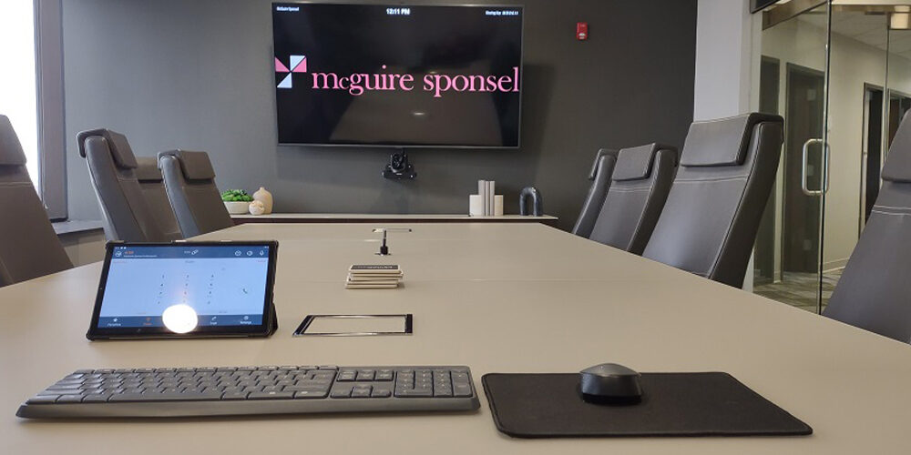 McGuire Sponsel meeting room with ClearOne solutions