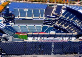 Philadelphia Eagles' Lincoln Financial Field aerial view, Visionary’s PacketAV Matrix Series and PackeTV IPTV