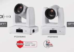 AVer PTZ cameras, the PTZ310UNV2 and PTZ310UV2.