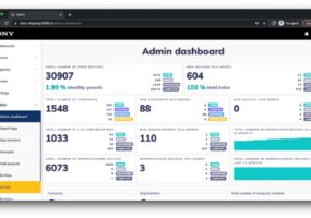 Screenshot of Sony's device management remote monitoring tool