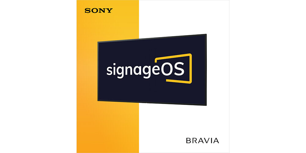 Sony + signageOS poster.