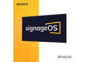 Sony + signageOS poster.