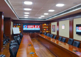 UFlex India Corporate boardroom uses Extron NAV Pro AV over IP system