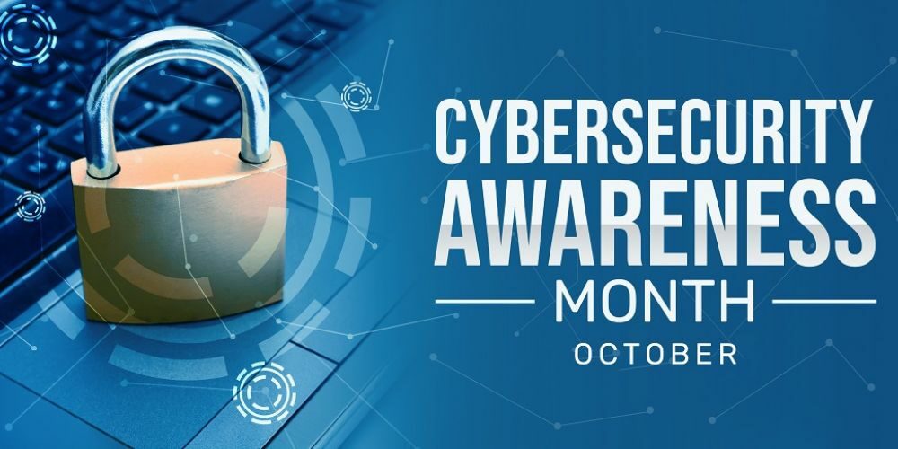 Cyber Security Awareness Month, Keyboard pad lock online shopping.