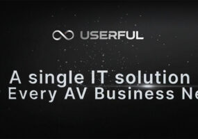 Userful poster for its Infinity Platform. The poster has the tagline, "A simple IT solution for every AV business need."