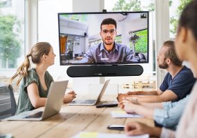 zoom chat leader, Enterprise Sound Bar Collaboration Kit, videoconferencing, cybersecurity