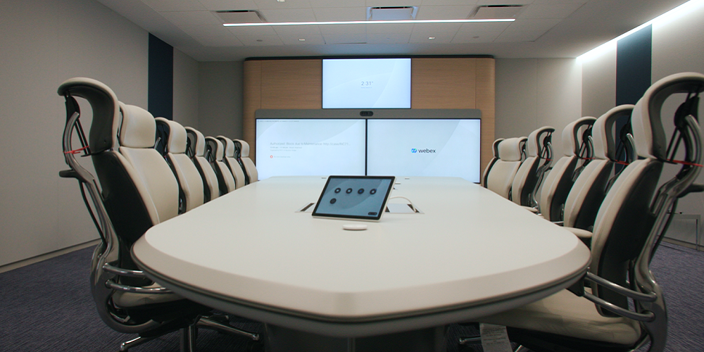 Cisco New York office, hybrid workplace, hybrid meeting