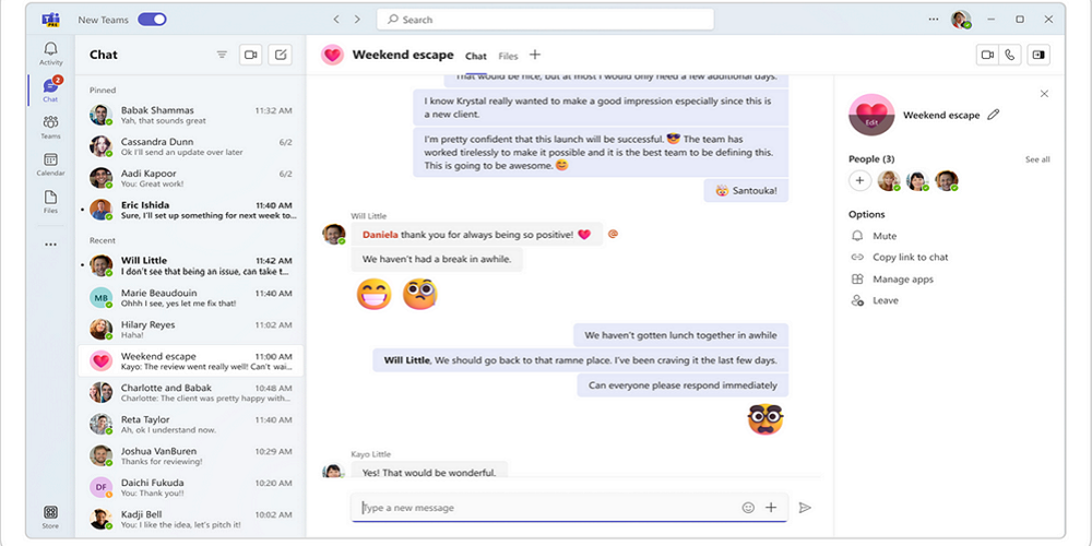 New Microsoft Teams